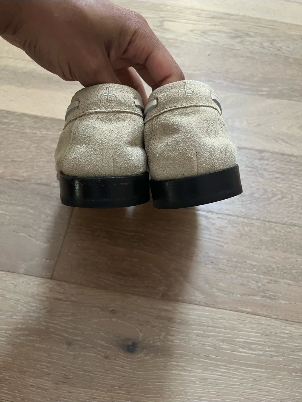 rag & bone Suede Loafers in Light Tan - Picture 3 of 7